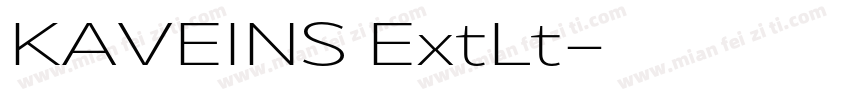 KAVEINS ExtLt字体转换